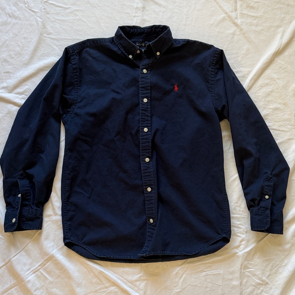 Ralph Lauren Dark Blue Shirt with Red Logo